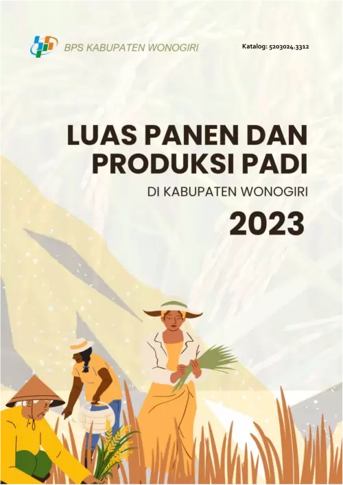 Luas Panen dan Produksi Padi Kabupaten Wonogiri 2023