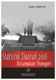 Wonogiri Subdistrict Regional Statistics 2016