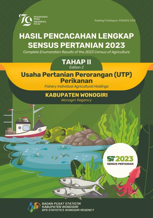 Hasil Pencacahan Lengkap Sensus Pertanian 2023 - Tahap II: Usaha Pertanian Perorangan (UTP) Perikanan Kabupaten Wonogiri